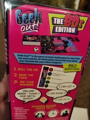 Geek Out! The 80s Edition Trivia Game 2-infinite Players Ages 13+ New Sealed Box