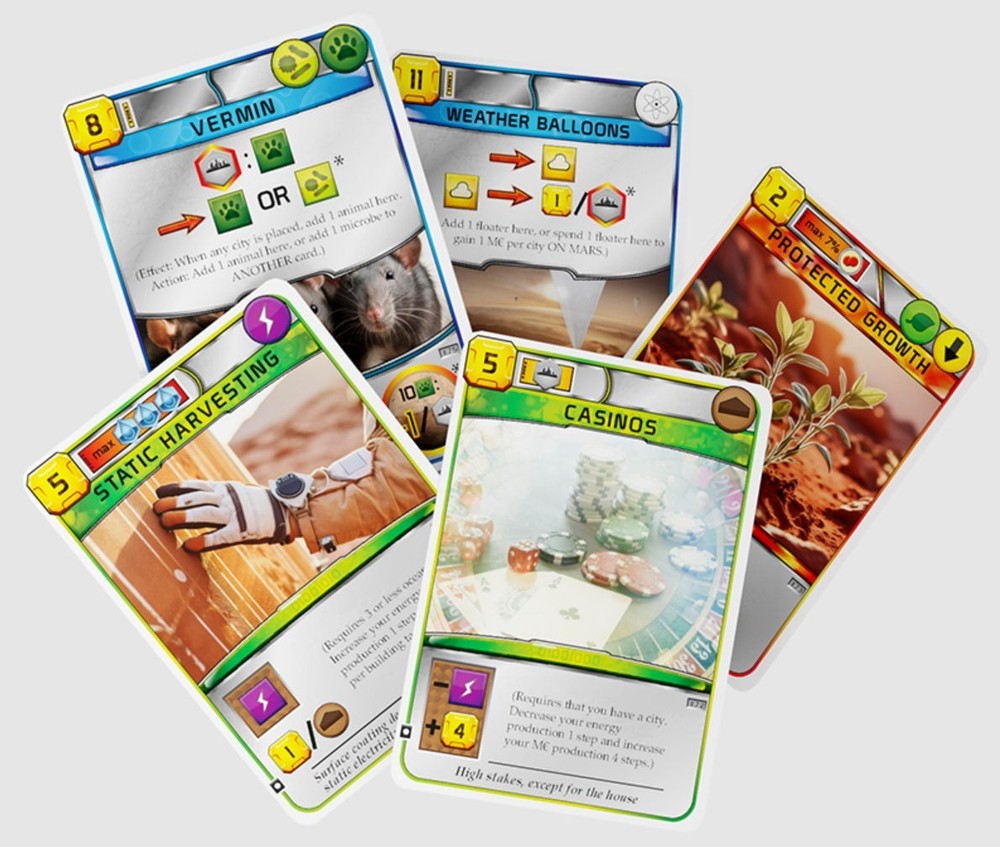 Terraforming Mars Seasonal Promo Pack 2025 – 5 Project Cards – New