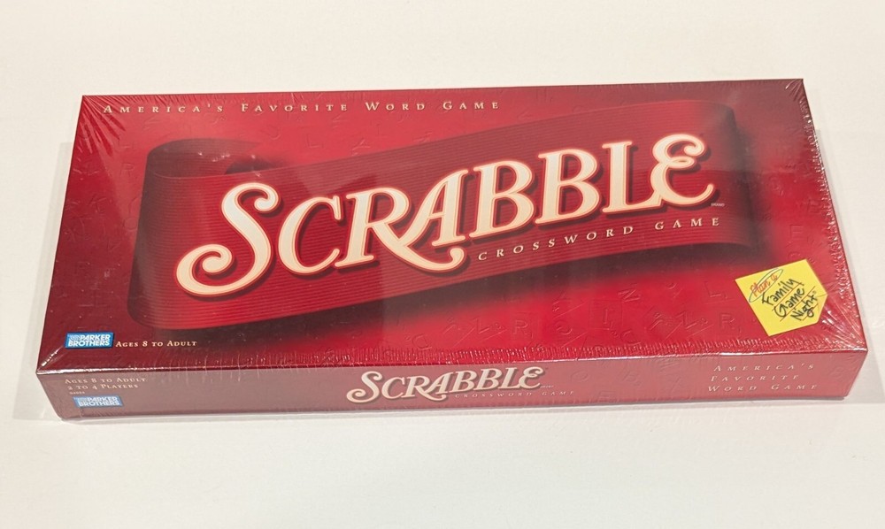 Scrabble Board Game, Crossword Family Classic 2-4 Players, Ages 8 to Adult