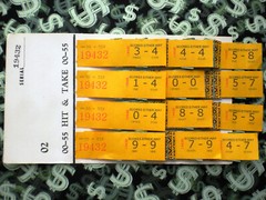 ( 4 Lot ) 55 REGULAR “NOT Sure” TIP BOARDS {0-7 to 7-9} Pull Tab Jar Tickets