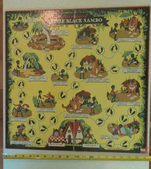 Adventures of Little Black Sambo 1945 Board Game BOARD ONLY Cadaco Ellis USA
