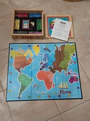 Risk Continental Nostalgia Game Series 2003 Parker Brothers Wooden Box Complete