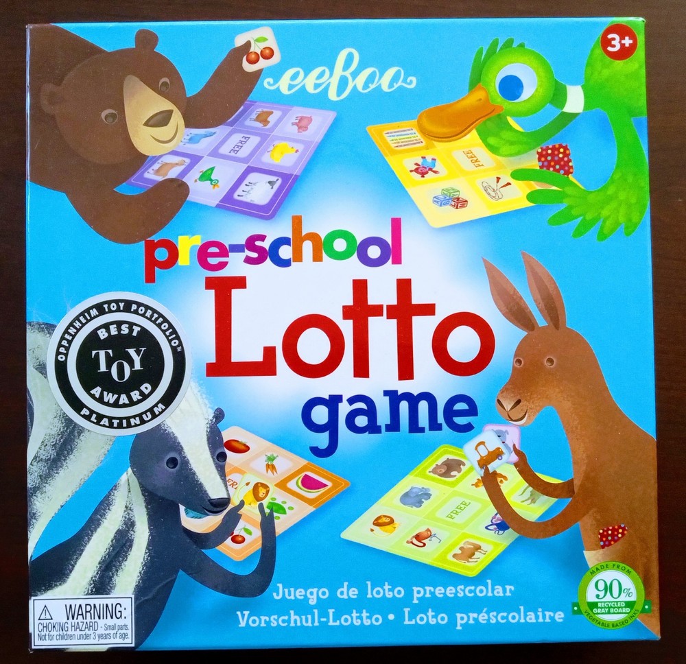 EUC Award-winning EeBoo “Pre-School Lotto” Family Game for Age 3+
