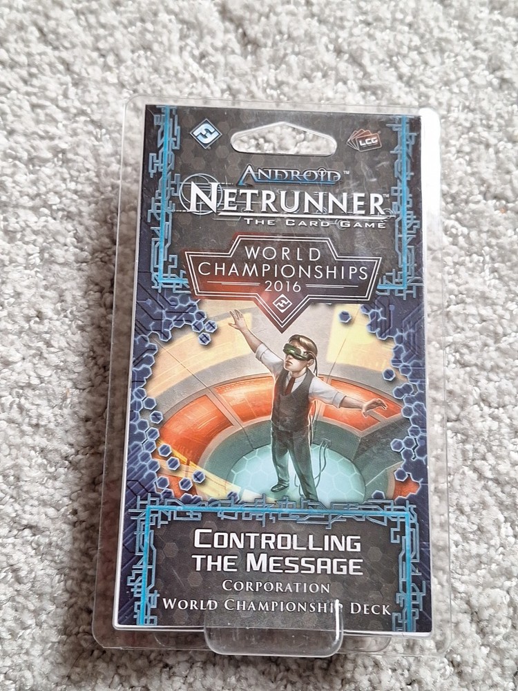 FFG Netrunner World Championship Deck 2016 Controlling the Message Complete