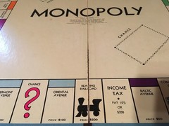 LOT OF BOARD GAME PIECES MONOPOLY CHICAGO IN A BOX CAREERS LOTS OF SILVER PIECES