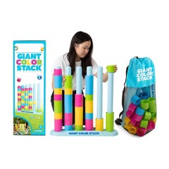 Giant Color Stack Challenge by Relatable – Strategy Stacking Game with 50 Puzzle
