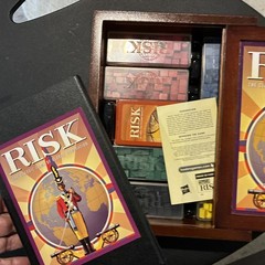 100% Complete Risk Vintage Game Collection Wooden Edition Library Shelf Wood