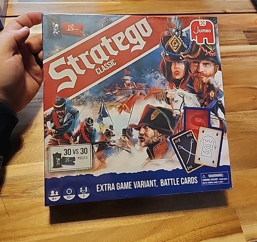 Stratego – Classic Board Game – War Strategy Game W/ Battle Cards – NEW!