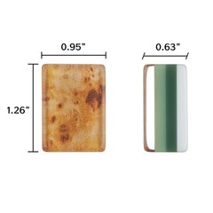 Engraved American Mahjong Tiles set ,160 wood grain/ green layered del 7/22