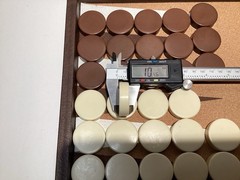 Cardinal Backgammon Set with 1.5″ Resin Beige & Brown Checkers- Nice Basic Set