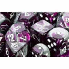 d6Cube12mmGemini#2 PUSTwh – Chessex (Pack of 36)