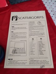 The Game of Scattergories Word Game by Parker Brothers 1988 vintage EUC