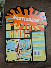 Nickelodeon Trivia Game 2002 Collectable Tin Box SpongeBob Rugrats. Incomplete
