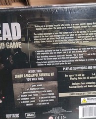 The Walking Dead Cryptozoic Board Game 1-4 Players Ages 15+ 2011 – Complete