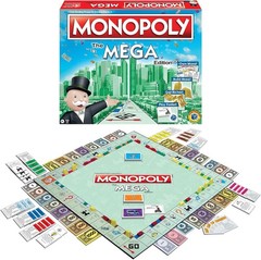 Monopoly the Mega Edition by Games USA, a Bigger and Faster Version of Monopoly