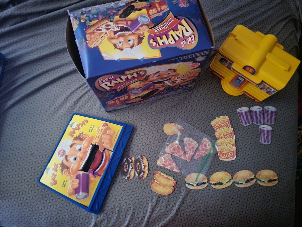 Eat at Ralph’s The Motorized Fast-food Game 1992 USED-WORKS Not COMPLETE