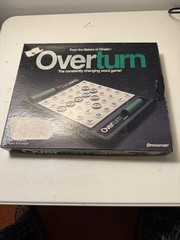 Vintage 1991 Pressman Overturn Word Board Game Family Fun Complete VGUC Unique
