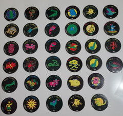 WILD THINGS POGS LOT OF 34 #s include misc 140’s, 150’s, 160’s, 170’s, 180’s