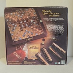 1999 Scrabble Deluxe Rotating Turntable Edition w/Maroon Tiles **COMPLETE**