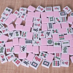 TIASUSAN American Mahjong Tile 3 inches (W) x 5 (L) x 1 inch (H), Pink
