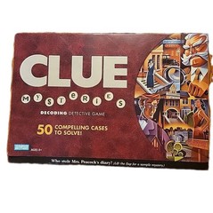 2005 CLUE Mysteries Decoding Detective Board Game New Sealed Box w/Outer Sleeve