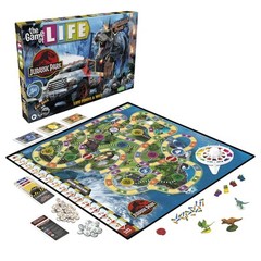 The Game of Life Jurassic Park Edition Family Board Game for Ages 8 and Up