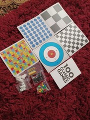 Classic Game Collection, 100 Family Board Games for Adults and Kids. Gift Idea