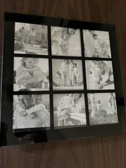 New Melannco Tic-tac-toe Photo Game Board No Box Perfect For Coffee Table!