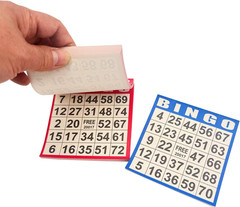 Bingo Paper Game Cards – 1000 Sheets – 4″X4″ Disposable Cards- Ideal
