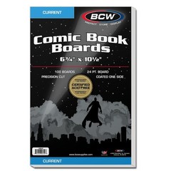 200 Pack – BCW Current Age Comic Book Boards Acid Free 24PT 6 3/4 ” X 10 1/2″