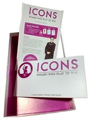 ICONS A Strategy Game about Women Who Play To Win, NEW, Ages 8+, 2-8 Players