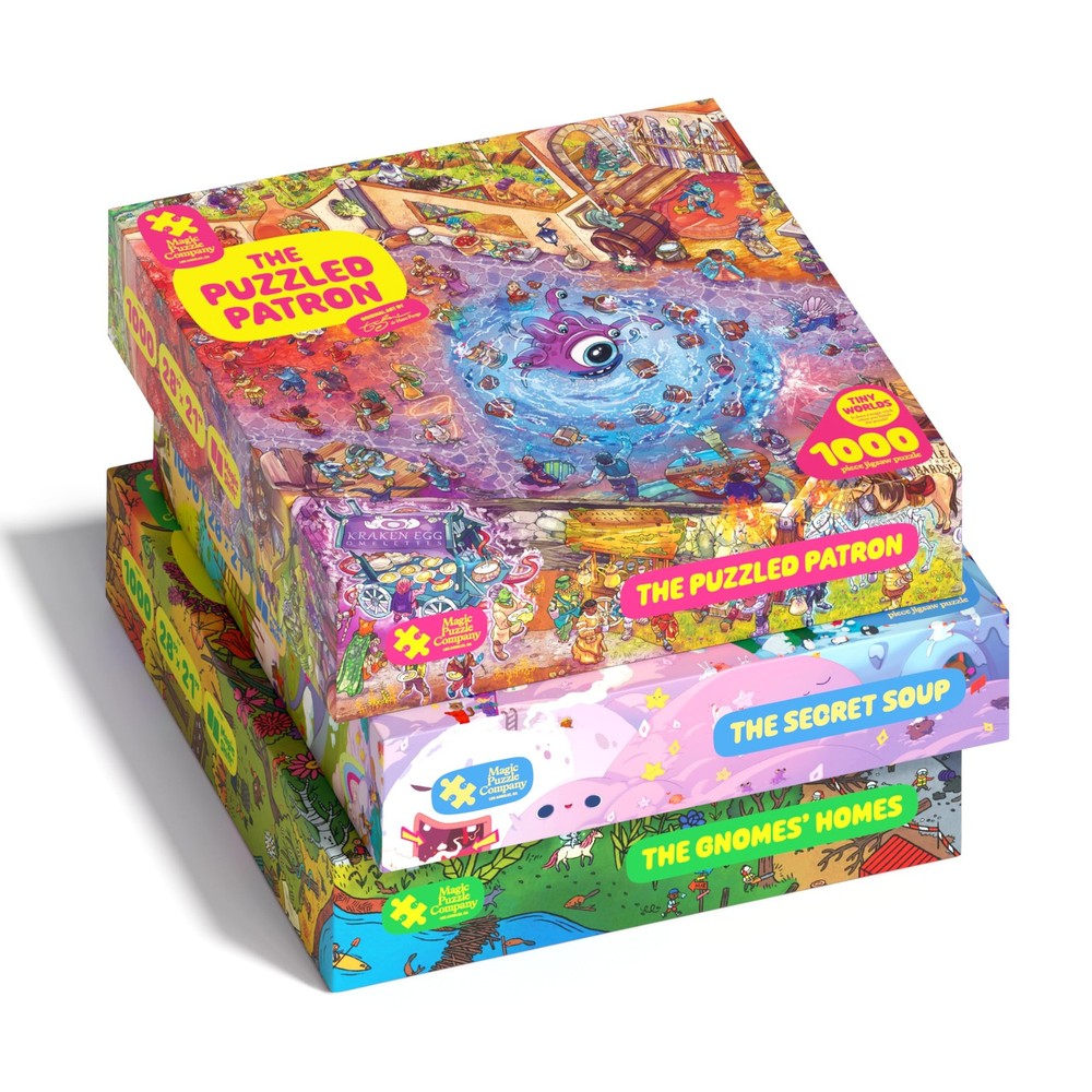 Jigsaw Puzzles 3 Pack 1000 Piece Magic Series Three Led Secret Soup Homes