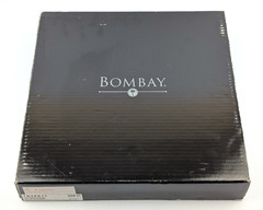 1994 Bombay Company 13.5” Marble Solitaire Wooden Game Board 36 Stone Marbles