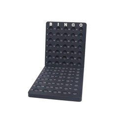 Yuanhe Bingo Board Ball Holder – 3/5″ Balls 14″ x5.8″ x 0.5.”, Black