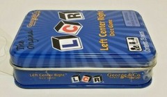 LCR Left Center Right Dice Game – BLUE TIN – The Original George & Co **NEW**