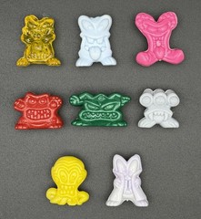 Lot of 8 Gogo’s Crazy Bones New Generation Series 2005 Figures