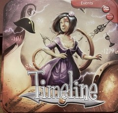 Asmodee Timeline Historical Events Game Tin Box Frederic Henry (missing 1 card)