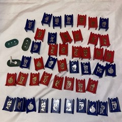Stratego Board Game Parts Lot Milton Bradley 1962 See Description
