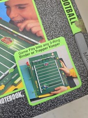 RARE NOS Vintage Tyco Notebook Games Football A Sport Stadium in Your Notebook
