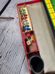 Vintage 1938 CABBY! Board Game Selchow & Righter 8 Metal Cars Complete Set S&R