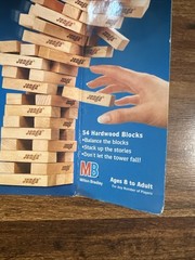 Vintage 1986 1995 Classic Jenga Wood Block Game Milton Bradley