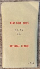 Original APBA 1966 New York Mets Team Set of 24 Cards – Kranepool – Grote Etc.