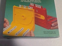 Vintage 1987 Milton Bradley TRAVEL HANGMAN Board Game Model 4812 Complete