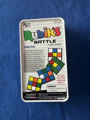 Rubik’s Battle Card Game in Tin, Great Brain Game, open but never played