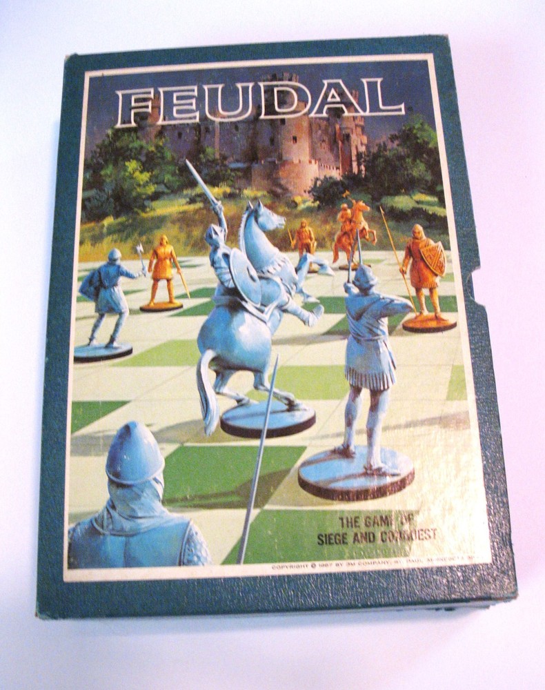 Vintage 1967 Feudal Board Game 3M Comp. Bookshelf Game Siege & Conquest Complete