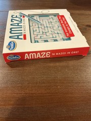 Think Fun Amaze Game 16 Mazes in One Puzzles Age 8+ Memory Logic Mensa Kids