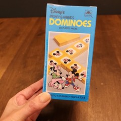 Disney Mickey & Friends Dominoes SEALED Golden Western Publishing 28 Plastic Pcs
