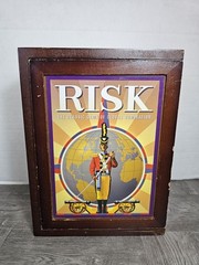 RISK ☆ Vintage Collection Wooden Box Bookshelf 2009 Edition Hasbro- For Parts