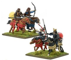 Samurai Horsemen – 28mm Scale Plastic Miniatures for Pike & Shotte Highly Detail