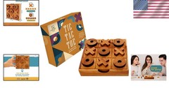 Classic 5.5-Inch Tic Tac Toe Game: Perfect for Family Nights & Unique Gifts
